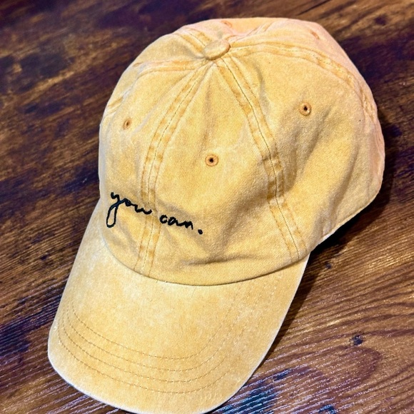 Mustard Yellow 'You Can' Cap - Picture 5 of 5